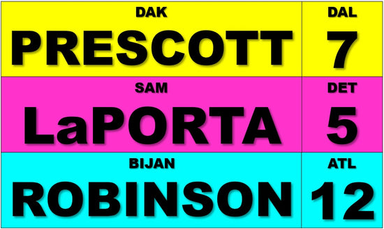 2025 IDP Fantasy Football Draft Board and Player Label Kit