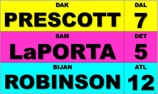Fantasy Football Player Labels