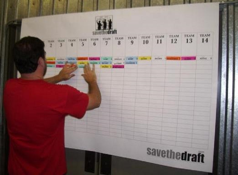 2025 Fantasy Football Draft Board and Player Label Kit